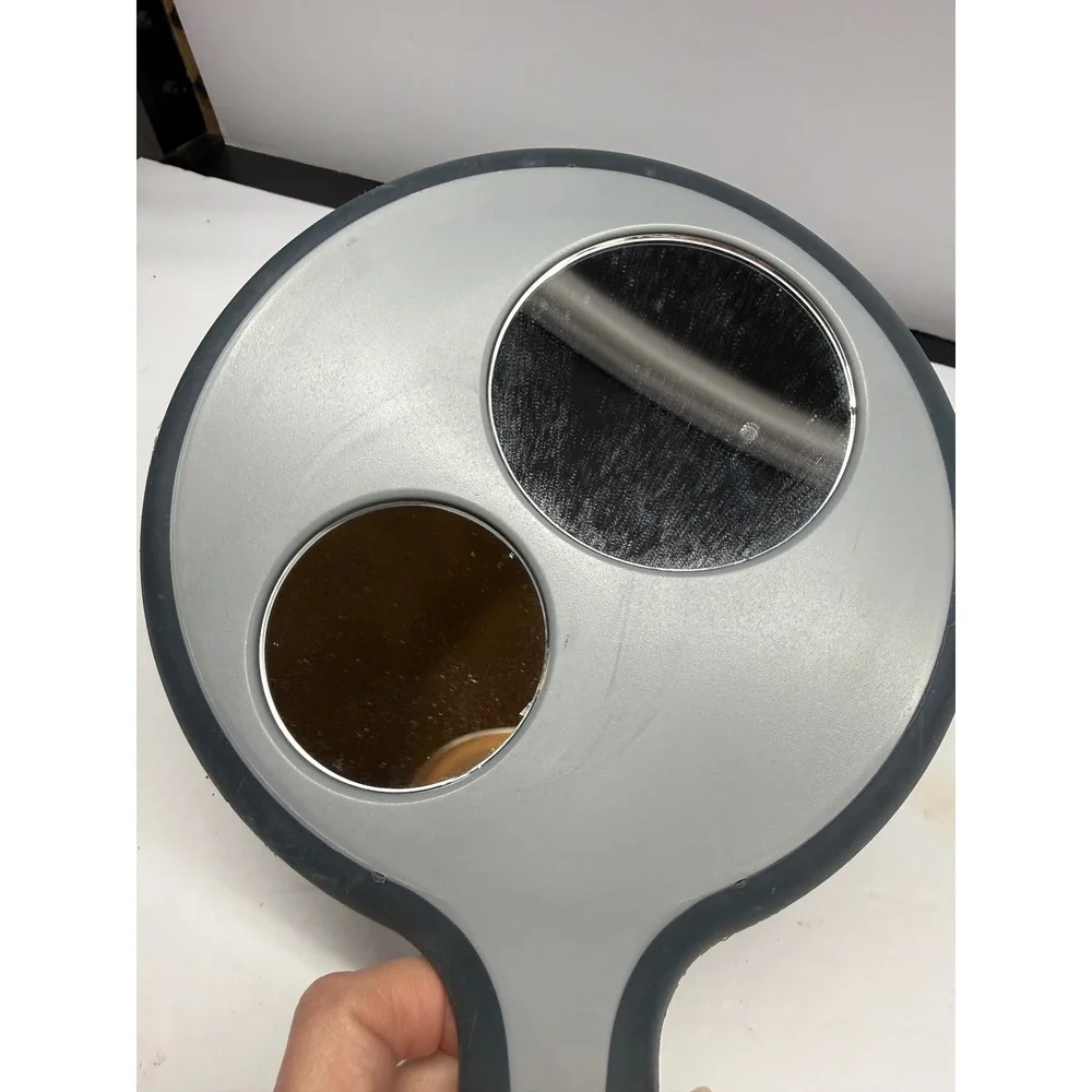 Goody Handheld Mirror Double Sided Two Tone Grey Black Hand Mirror Multi-View